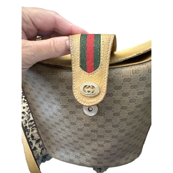 Gucci Accessory Collection micro Guccissima print bucket bag - Picture 9 of 16